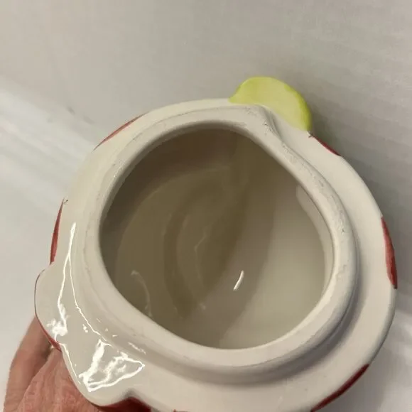 Oneida Snowman Ceramic Cookie Jar with Stocking Hat and Scarf 12" High READ - Picture 9 of 11